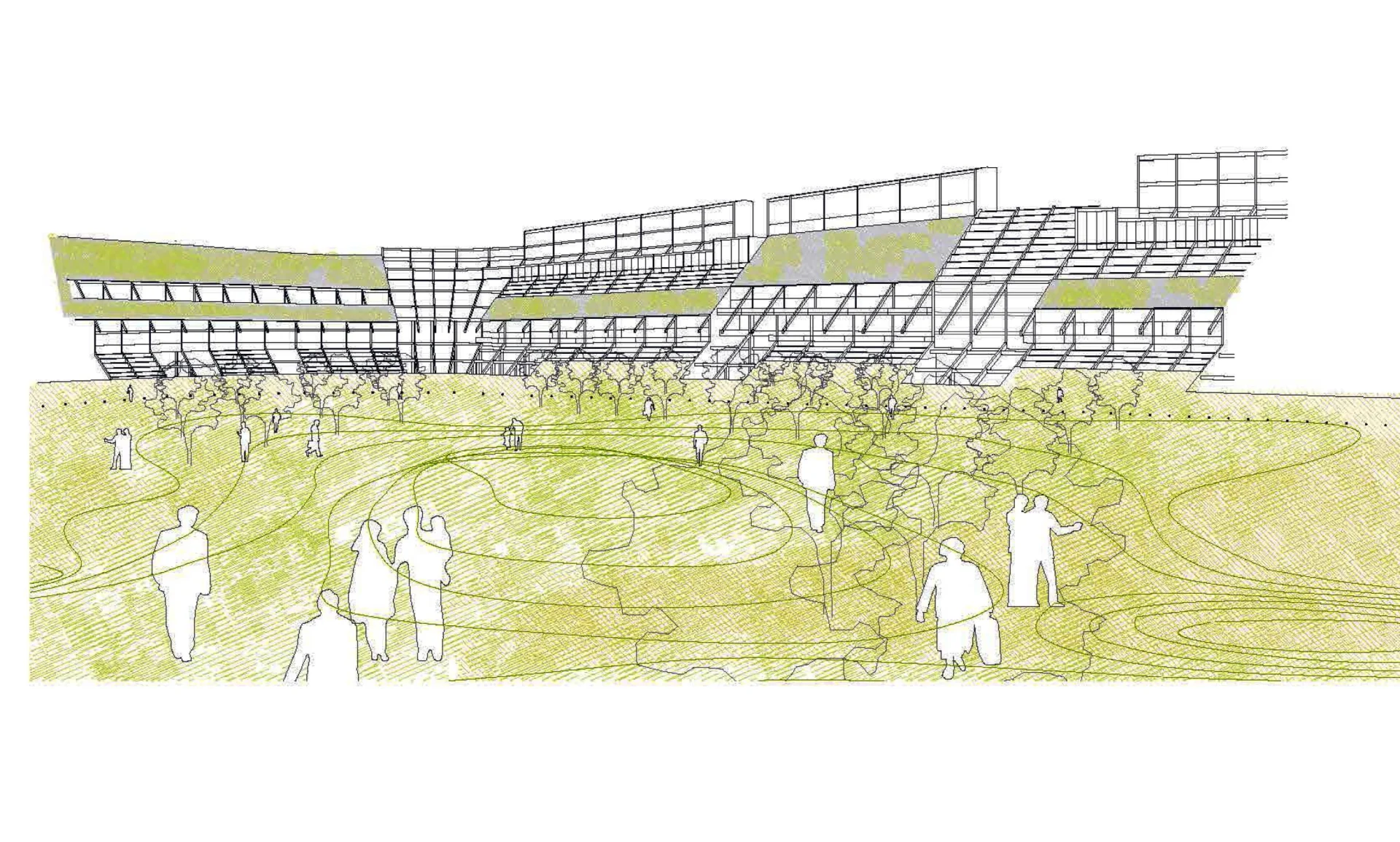 Calderón Stadium Urban Living, project view 11